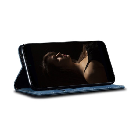 Чохол книжка Denim Texture Casual Style  для Samsung Galaxy S25+ 5G - синій