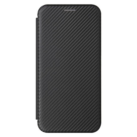 Чехол-книжка Carbon Fiber Texture на Xiaomi Mi 11 Lite/Mi 11 Lite NE - черный