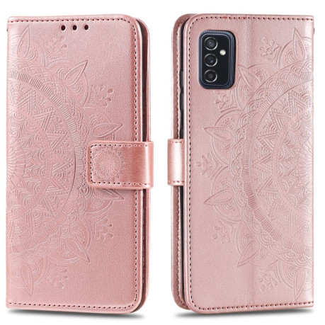 Чехол-книжка Totem Flower для Samsung Galaxy M52 5G - розовое золото