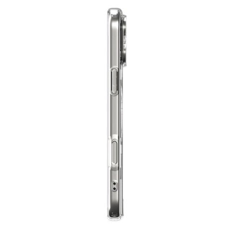 Оригинальный прозрачный чехол Spigen Ultra Hybrid с MagSafe на iPhone 17 Pro - Clear and White