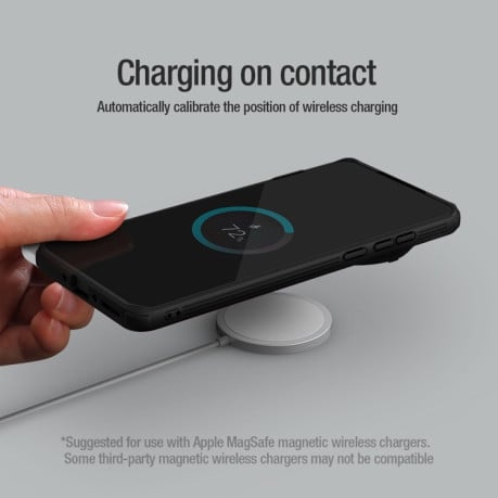 Протиударний чохол NILLKIN CamShield Prop MagSafe Magnetic на OnePlus 13 - зелений