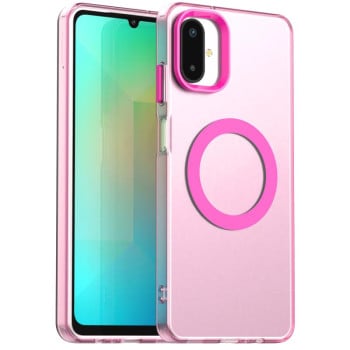 Противоударный чехол Candy Magsafe PC Hybrid TPU для Samsung Galaxy F06 5G / M06 5G - красный