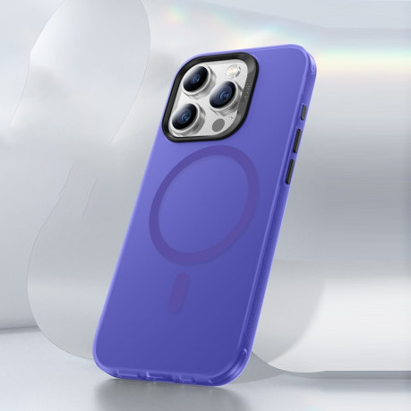 Противоударный чехол Benks Magsafe Magnetic для iPhone 15 Pro - фиолетовый