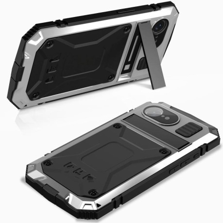 Противоударный чехол R-JUST Life Waterproof для  iPhone 16e - серебристый