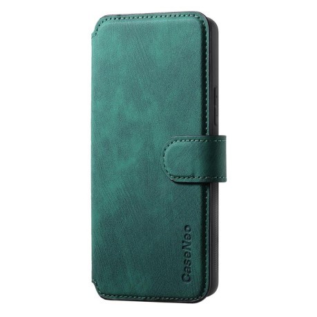 Чехол-книжка CaseNeo MagSafe RFID Anti-theft Retro Leather для OPPO Reno13 Pro - зеленый