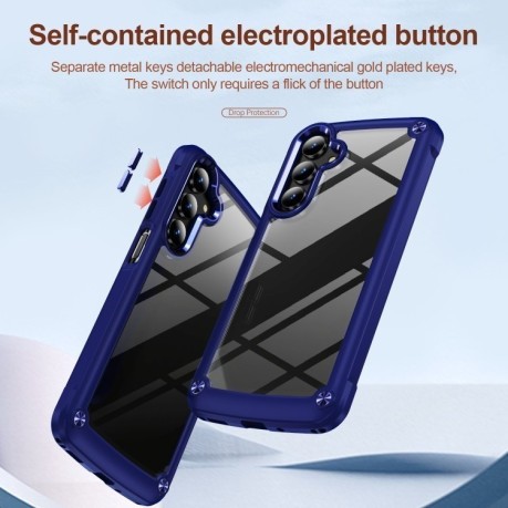 Противоударный чехол Lens Protection на Samsung Galaxy A16 5G - синий