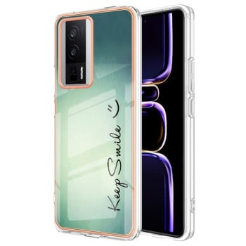 Противоударный чехол Electroplating IMD для Xiaomi Poco F5 Pro 5G / Redmi K60 - Smile