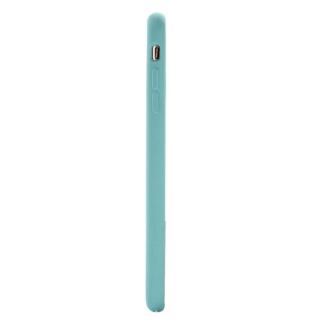 Ударозащитный чехол Silicone Soft на iPhone SE 3/2 2022/2020/7/8 - голубой