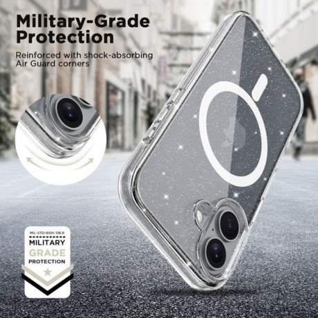 Чехол Tech-Protect FlexAir Hybrid MagSafe для iPhone 16 - Clear