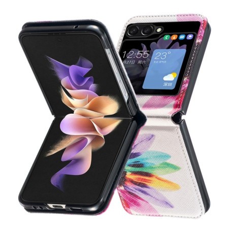 Чохол-книжка Colored Drawing Pattern Invisible Samsung Galaxy Flip 5 - Sun Flower