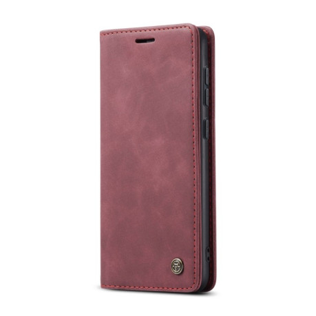 Кожаный чехол CaseMe-013 Multifunctional на Samsung Galaxy S24+ - винно-красный