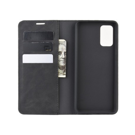 Чехол-книжка Retro-skin Business Magnetic на Samsung Galaxy S20 FE - черный