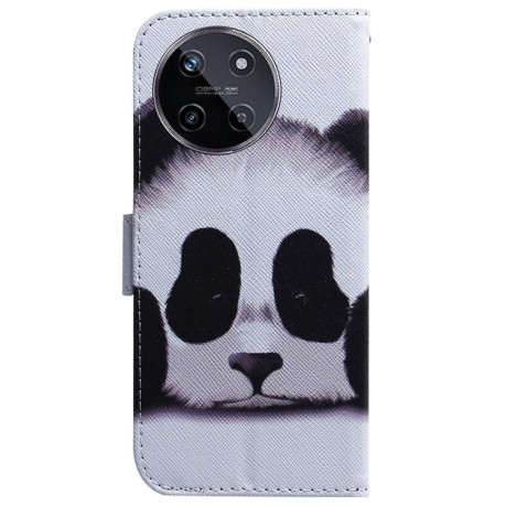 Чехол-книжка Coloured Drawing для Realme 11 4G Global - Panda