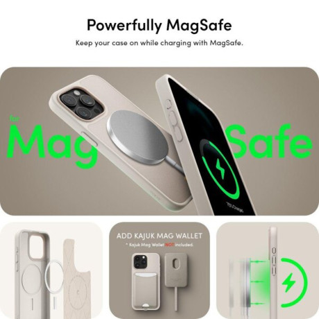 Оригинальный чехол Spigen Cyrill Kajuk (Magsafe) для iPhone 15 Pro Max - Cream