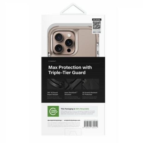 Оригинальный чехол UNIQ Combat Magclick Charging на iPhone 16 Pro Max - Gold