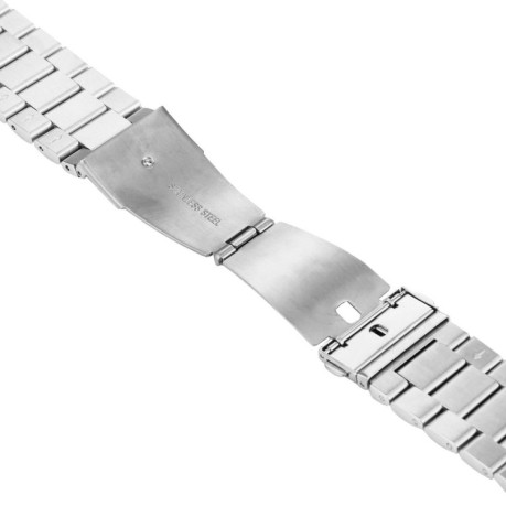 Ремінець із нержавіючої сталі Butterfly Buckle 3 Beads на Apple Watch 42/44mm - сріблястий