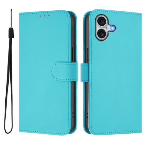 Чохол-книжка Skin Feel S-type для iPhone 16 Plus - синій