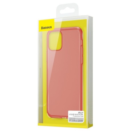 Чехол Baseus Jelly Liquid Silica Gel на iPhone 11 Pro -розовый