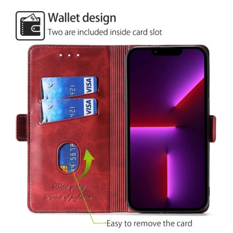 Чохол-книжка Contrast Color для Infinix Note 40 Pro 5G - червоний