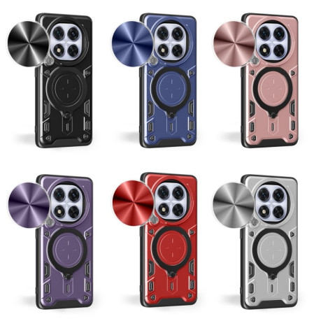 Протиударний чохол CD Texture Sliding Camshield Magnetic Holder на Xiaomi Redmi Note 14 Pro 5G/Poco X7 - чорний