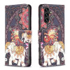 Чохол-книжка Colored Drawing Pattern для Samsung Galaxy A35 - Elephant