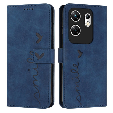 Чехол-книжка Retro Skin Feel Amile для Infinix Zero 30 4G - синий