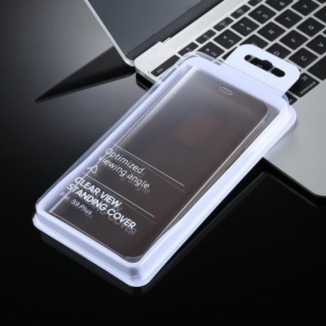 Чохол-книжка Clear View для Samsung Galaxy S9/G960 PU Electroplating Mirror сріблястий