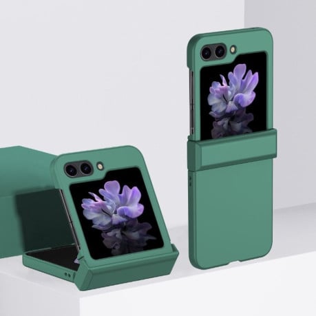 Противоударный чехол Skin Feel для Samsung Galaxy  Flip 6 - зеленый
