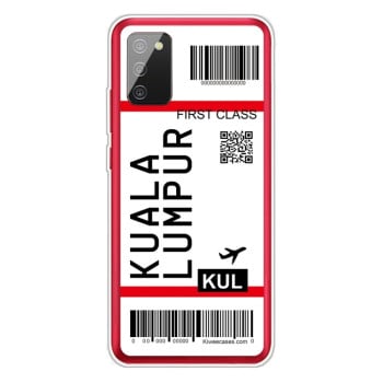 Противоударный чехол Boarding Pass Series на Samsung Galaxy A02s - Kuala Lumpur