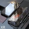 Двосторонній Магнітний Скляний Чохол Magnetic Metal Glass Front Back на iPhone XR Чорний