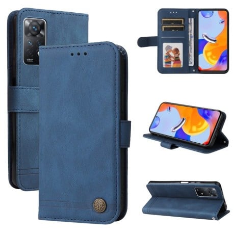 Чохол-книжка Skin Feel Life Tree для Xiaomi Redmi Note 12 Pro 4G/11 Pro Global(4G/5G)/11E Pro - синій
