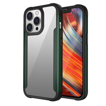 Противоударный чехол Iron Man Series на iPhone 13 Pro - зеленый