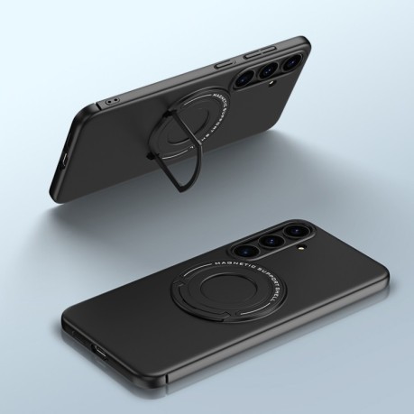 Протиударний чохол Matte Magsafe Magnetic with Trolley Holder на Samsung Galaxy S24+ 5G - чорний