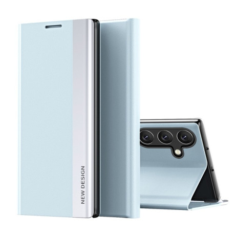 Чехол-книжка Electroplated Ultra-Thin для Samsung Galaxy A55 - синий