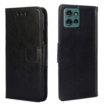 Чехол-книжка Crystal Texture для Motorola Edge 50 5G - черный