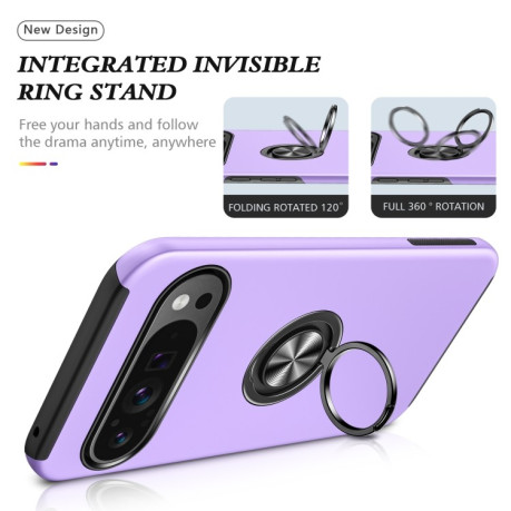 Протиударний чохол HMC 360 Degree Rotating Holder для Google Pixel 9 Pro - фіолетовий