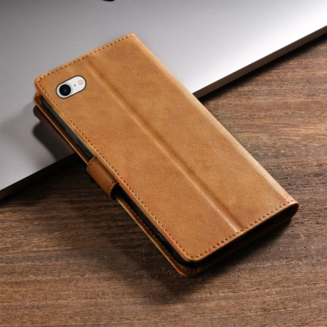 Чехол-книжка NBEKUS CSJ-P1 Solid Color Leather на iPhone 16e - коричневый