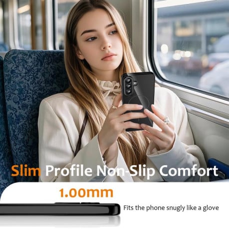 Чохол Glossy TPU Shockproof з MagSafe на Samsung Galaxy A17 5G/4G - чорний