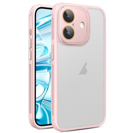 Протиударний чохол Side Cooling Skin Feel Frosted для iPhone 16 Plus - рожевий