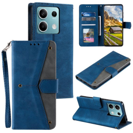 Чехол-книжка Stitching Skin Feel для Motorola Edge 60 Fusion - синий