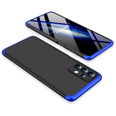3D чехол GKK Three Stage Splicing Full Coverage на Samsung Galaxy A13 4G - черно-синий