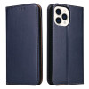 Кожаный чехол-книжка Fierre Shann Genuine leather на  iPhone 14 Pro Max - синий