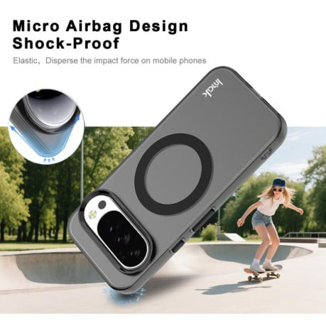 Протиударний чохол IMAK Candy Series Shockproof MagSafe для Google Pixel 10 Pro XL - чорний