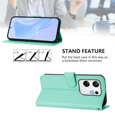 Чехол-книжка Skin Feel Solid Color Leather для Infinix Zero 30 4G - зеленый