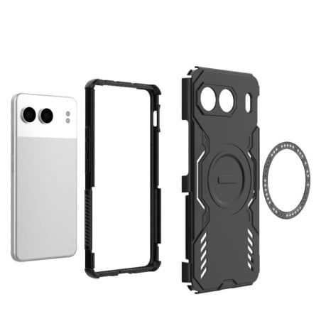Противоударный чехол Butterfly Armor с MagSafe на OnePlus Nord 4 5G Global - красный