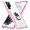 Противоударный чехол Pioneer Armor для Samsung Galaxy S23 Ultra 5G - бело-розовый