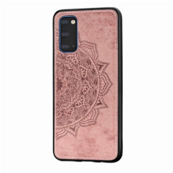 Чехол Mandala Embossed Cloth на Samsung Galaxy S20-розовое золото
