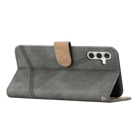 Чехол-книжка Stitching Skin Feel для Samsung Galaxy A56 5G - серый
