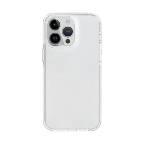 Противоударный чехол Two-color Shockproof для iPhone 15 Pro-прозрачно-белый