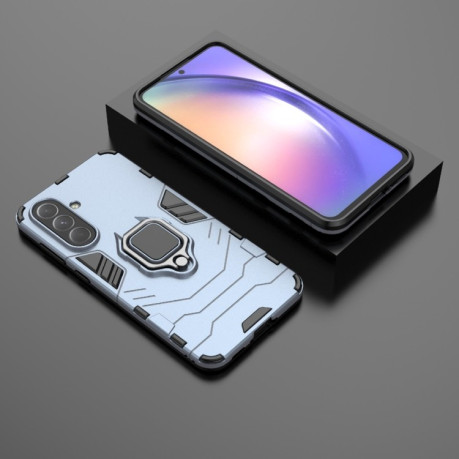 Противоударный чехол Magnetic Ring Holder на Samsung Galaxy A56 5G / A36 5G - синий